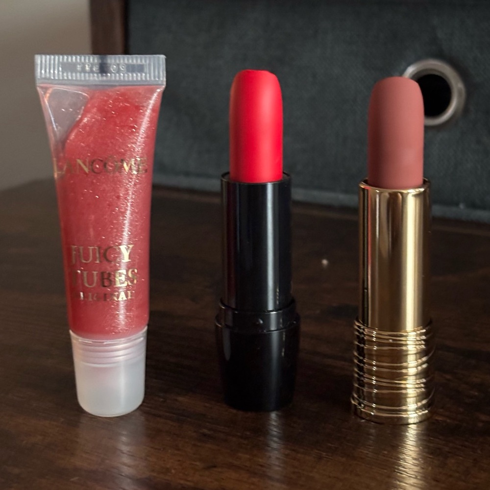 Lancôme Lipstick and Lipgloss Set - 3 piece bundle